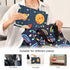 WELLDAY Space Theme Geometric Baby Changing Pad - Waterproof Diaper Changing Pad with Built-in Pillow - Portable Travel