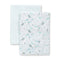 Delta Children 100% Cotton Muslin Baby Receiving Blankets, 47x47 Inches, Pack of 2, Sea Life