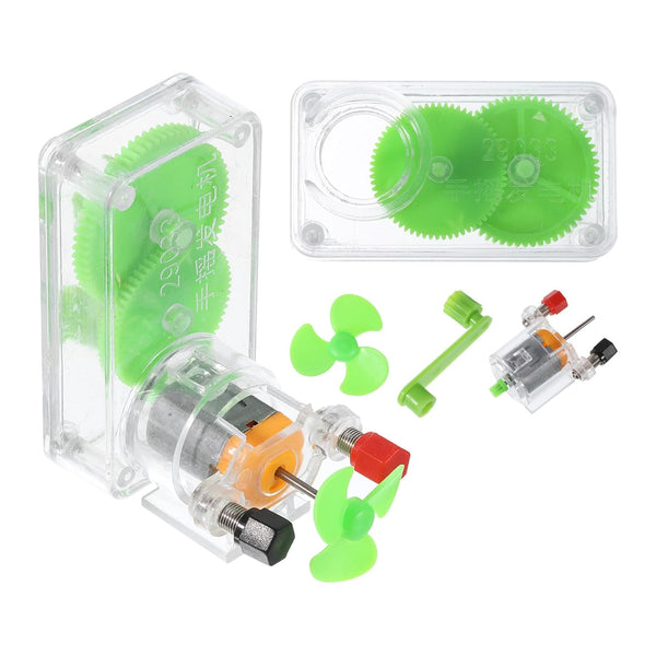 PATIKIL DIY Generator Motors - 2 Set Mini Hand Generator Motor Assemble Kit for Science Projects