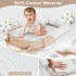 Cozy Baby Lounger for Newborn, Portable Breathable Baby Nest Infant Lounger Adjustable U-Shaped Safety Bumper