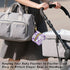 YETTASBIN Purple Ribbon Bow Portable Pacifier Holder Case with Metal Hook Buckle & Zipper for Diaper Bag and Stroller