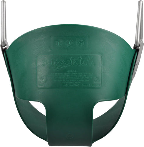 Swing Set Stuff Half Bucket Seat with SSS Logo Sticker, Green