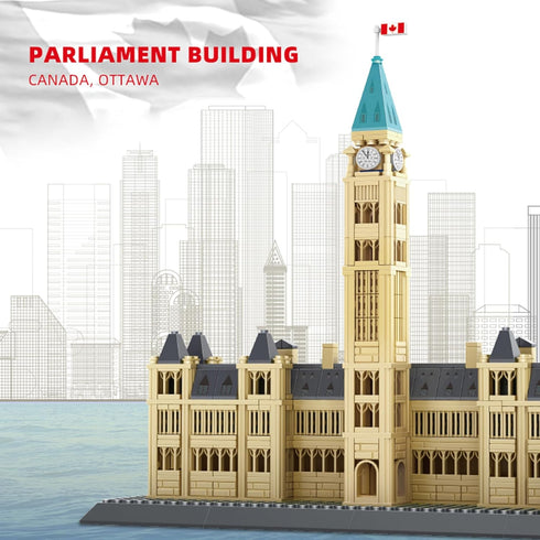 Oichy Building Blocks Set, Parliament Hill Architecture Model Kits, 608 PCS Creative Toy for Adults and Kids