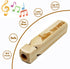 Wooden Train Whistle (2 Pack), 4 Tone Educational Toy Gift with Blast Chart for Kids
