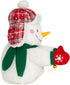 13" Animated Plush Snowman |Christmas Cheer Charlie - Claps Hands and Ears Flap to Song - If You're Happy for Xmas Clap