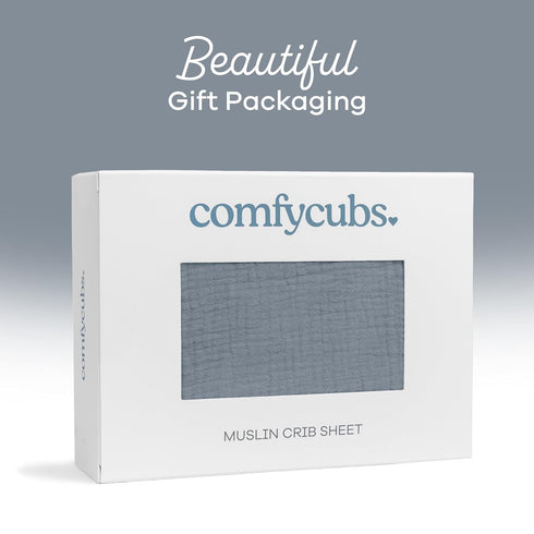 Set Baby Washcloths & Muslin Fitted Crib Sheet - Comfy Cubs Bundle