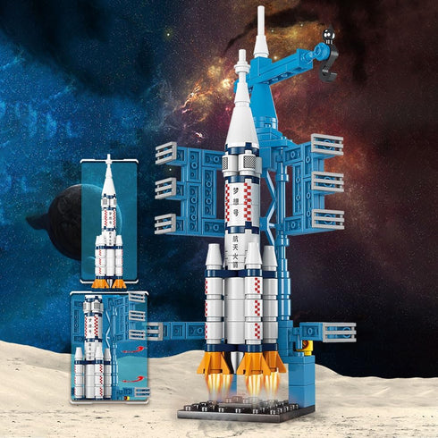 Vilbocr Set 130-Piece 6-12, Space Rocket Building Blocks - STEM Toys for Kids Ages Creative DIY Astronaut Adventure