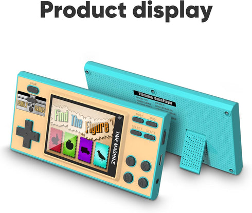 Kids Handheld Game with 200 Video Games, 16 Bit Travel Toys, 3 Inch Screen Electronic Learning Game System for Boys and