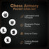 Pocket Chess Set by Chess Armory - Portable Mini Chess Set for Adults and Youth, Mini Chess Board for Unforgettable