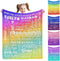 AOFUN Personalized Baby Blankets with Names, Custom Baby Girls Blanket Initial Swaddle Blanket,