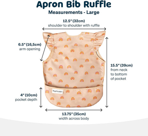 Sets Tiny Twinkle Mess-proof Apron Bib and Tableware Bundle