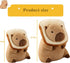 Cute Capybar Stuffed Animals with Wearable Toast Headset, Gifts for Kids (11 in Bread Capybar)