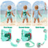 Child Safety Harness Leash for Toddlers - Anti-Lost Wrist Link (Green)