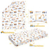 3 Set Set Set Sets JISEN Piece Crib Bedding Soft Baby Crib Bedding Construction Trucks Crib Comforter - Comforter Sheet