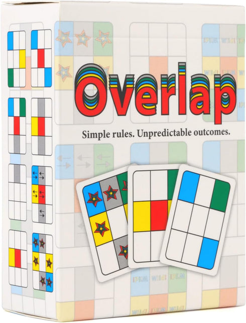 Overlap - Mensa Award Winning Strategy Card Game for 2 to 8 Players - Deceptively Simple Fun