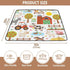 GOODOLD 50x50 Inch Farm Animals Baby Play Mat One-Piece Soft Crawling Mat Waterproof Playmat with Non-Slip Bottom