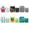 ALVABABY 6 Pack Baby Diaper Pocket Cloth Diapers with 12 Inserts, Adjustable for Boys and Girls 6DM35