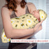 Lcokin Set Cute Bee Baby Stuff Swaddle Blanket with Beanie Hat for Boys and Girls, Soft Daisy Newborn Swaddle Wrap