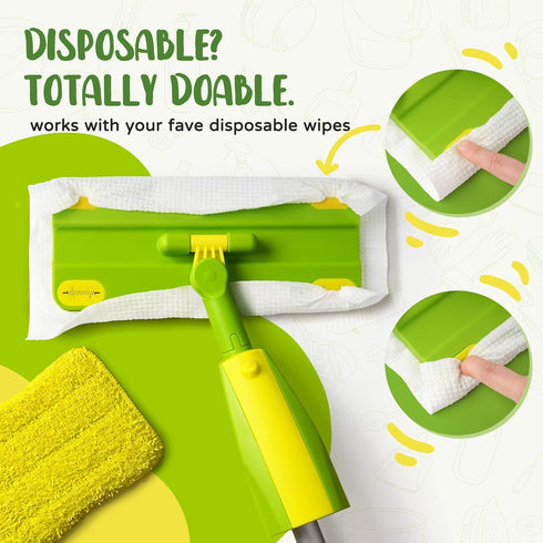 Toddler Spray Mop-Montessori Toys Mini Size Cleaning Mini Mop that Really Spray -Kid Pretend Play Toys Gift