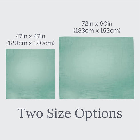 47" 47" Natemia Muslin Baby Blanket - Ultra Soft, Breathable Baby Blankets for Girls and Boys - Newborn Essentials