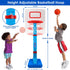 Toddler Basketball Hoop Indoor - Adjustable Mini Basketball Hoop with 4 Balls for Age 1-3, Outdoor Poolside Sport Gift