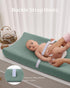 2Pack Blissful Diary Muslin Changing Pad Cover for Girls Boys, Ultra Soft Breathable Cotton, Baby Diaper Change Table