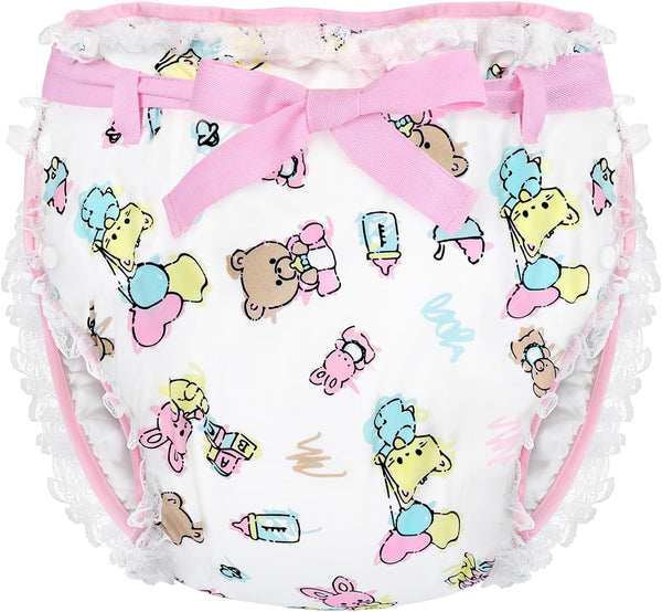 Littleforbig Silky Adult Ribbon Omutsu Diaper Wrap Cover Washable Adjustable Reusable Waterproof