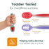 NumNum Baby Spoons Set, Silicone Pre-Spoon GOOtensils for Kids Aged 6+ Months, First Stage Baby Led Weaning, Travel