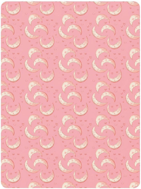 miaozhen 1 Pack 52x28 Cotton Baby Crib Sheets for Boys Girls Soft Comfy Moon Vintage Valentines Playard Mattress Sheets