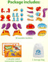 Playset, 3 4 5 Coogam Dinosaur Snap Together Building Toys, Wooden Take Apart Dinosaur STEM Montessori Educational Fine