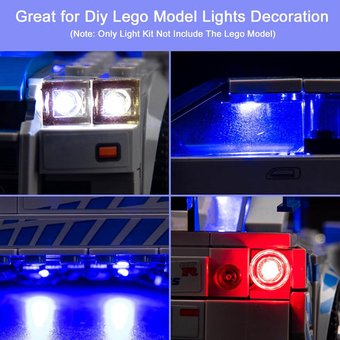 Upgraded LED Light Kit Compatible with LEGO Speed Champions Nissan Skyline GT-R (R34) Race Car Model