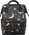XMNYGJ Diaper Bag Backpack for Women Moon Star Nursing Diaper Backpack Waterproof Travel