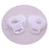 Dummy 10pcs Soft Silicone Adapter Rings Baby Pacifier Clips Holders for Button Style Soother Teething Ring (White)