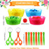 138 Pieces Fine Motor Skills Toys for Early Education, Sorting Counting Training Development for Ages 3+, Includes 8