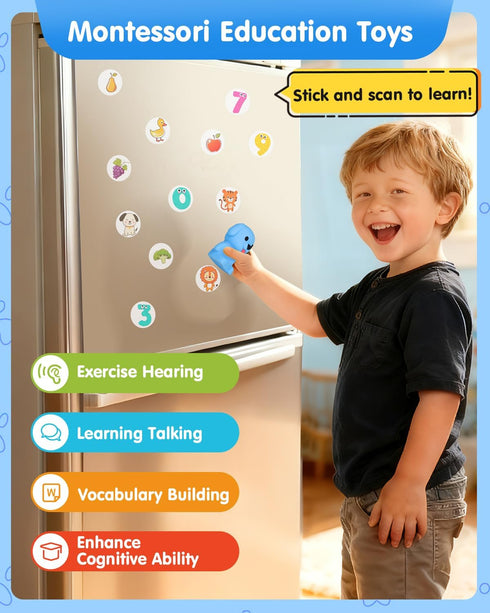 148 148 592 90 3-8 1st 2nd Phonics Talking Flash Cards with Reader Dog, Learn to Read with Pages, Sentences, Words