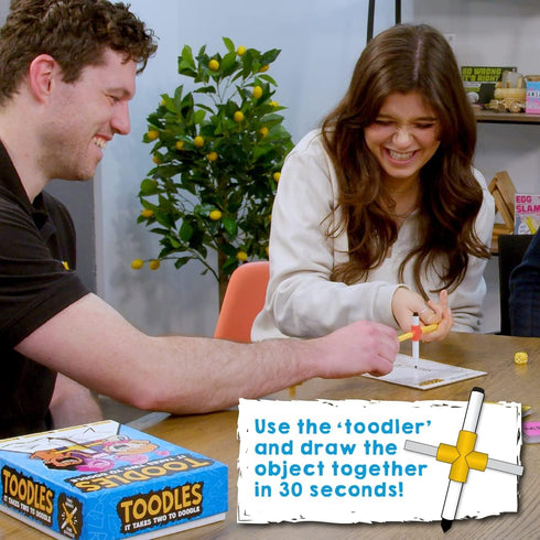8+, 3-10 15-20 Toodles Party Game - Hilarious Drawing Game for Game Night! Cooperative Game, Fun Family Game for Kids