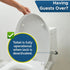 Baby Toilet Lock by Wappa Baby - 9"L x 4"W, Easy Installation with 3M Adhesive, White (1 Pack)