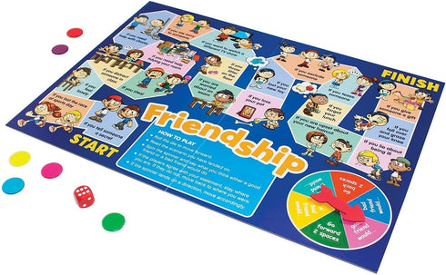 Junior Learning Social Skills Board Games - 4 Games for Ages 5-8, Empathy & Manners, Grade 1-2