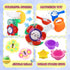 Baby Girl Bath Toys for Kids Ages 1-3 - Water Table Suction Spinning Tub Toys with Stacking Cups for Infants