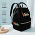 SONGTING Backpack Mommy Daypack Vintage Dachshund Diaper Bag Travel Waterproof Bag Nappy