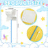 Poen 100 Summer 4 5 Inches Pcs DIY Pinwheels Paper Craft Bulk Color Your Own White Pinwheels Activity Arts July