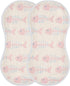 decor gift 4 Pack 22x11in Cotton Burp Cloths Muslin Easy Care Cartoon Cute Pink Fish Bones washcloths for Newborns boy
