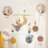 Set Baby Mobile for Crib, Astronaut Crib Nursery Mobile for Boys Girls, Boho Nursery Decor Soothe Toy Baby Shower