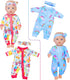ZITA ELEMENT 5 Sets 14-18 Inch Baby Doll Clothes Outfits, Casual Wear for 17 Inch Baby Doll, 10 Pcs Doll Clothes