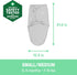 0-3 7-14 26 Inches 3-Pack SwaddleMe by Ingenuity Original Swaddle, Size Small/Medium, For Ages Months, Pounds, Up