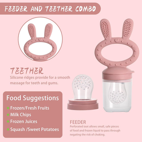 (2 Pack), WAJIAYON Baby Breastmilk Popsicle Molds & Baby Fruit Feeder Baby Food Freezer Tray Storage Containers