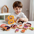 HUZU Halloween Snap Together Dress Up Building Blocks, Witch Vampire Skeleton Pumpkin Characters, STEM Gift for Kids