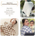 Pack 2 42 42 inches Ultra Soft Checkered Muslin Baby Blanket of Cotton Swaddles Bed Blankets for Babies and Toddlers