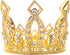 Mini Crown Cake Topper, Princess and Prince Crystal Headpiece for Wedding Birthday Baby Shower Party