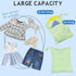 GRSECPO 3 Pack 2 Wet Dry Bags for Baby Cloth Diapers Washable Travel Bags with Pockets, Waterproof Wet Bags